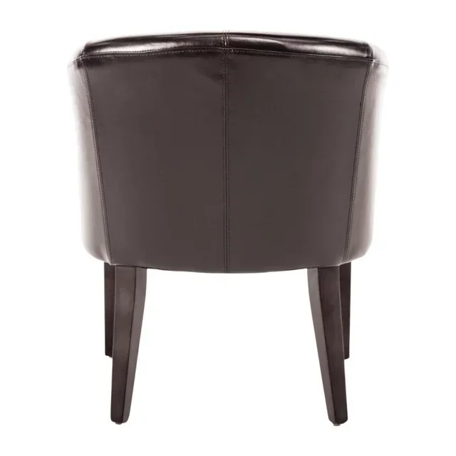 Clubsessel Kunstleder Dunkelbraun