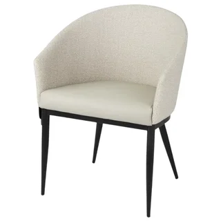 2er Set Meridian Sessel Cremefarbener Stoff