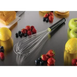 Batedor de cozinha profissional - Comprimento 35 cm - Aço inoxidável
