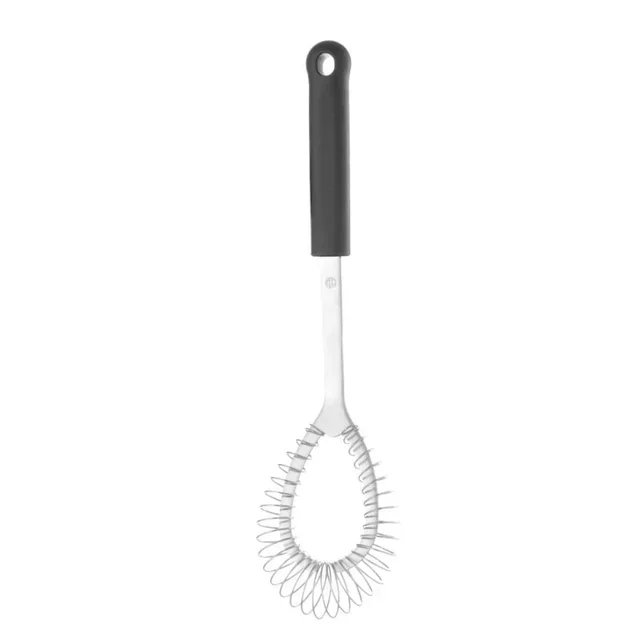 Flat Stainless Steel Kitchen Whisk 16 cm - Non-Slip Polypropylene Handle