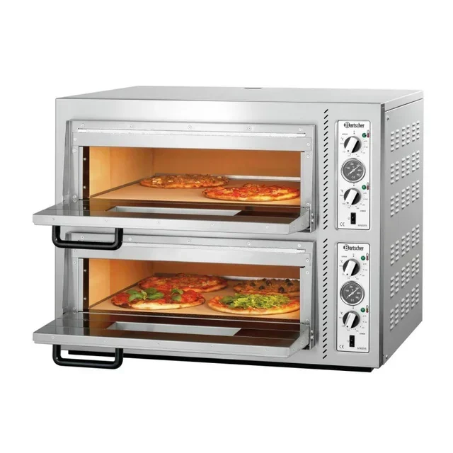 Professional Pizza Oven NT 622VS - 2 Chambers | Stainless Steel