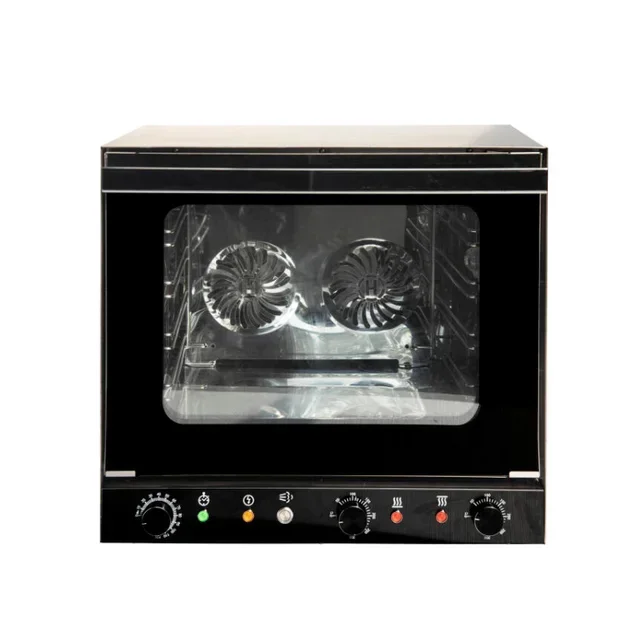 4-Tier Convection Bakery Oven with Steam Injection - 3500W Professional