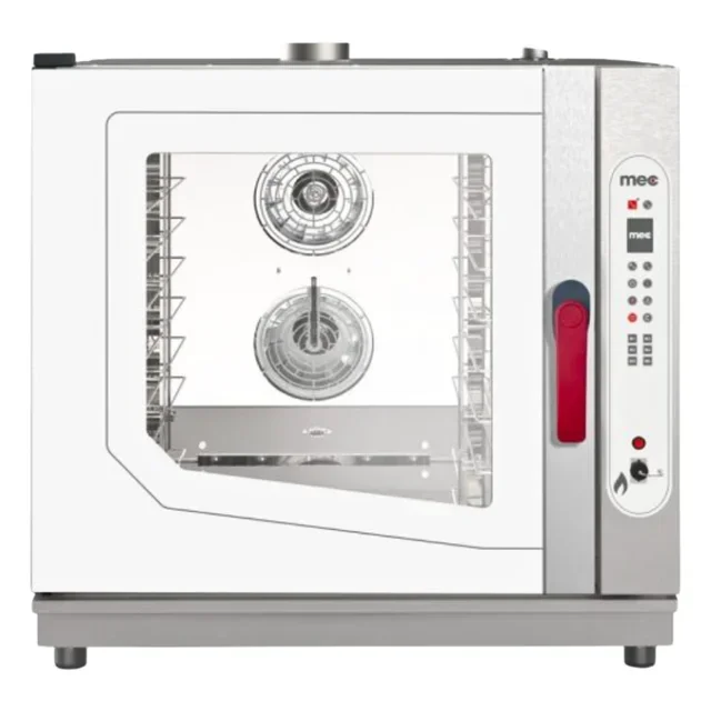 Professional Gas Convection Oven - Digital LCD Display - 6 GN 1/1 Tray Capacity