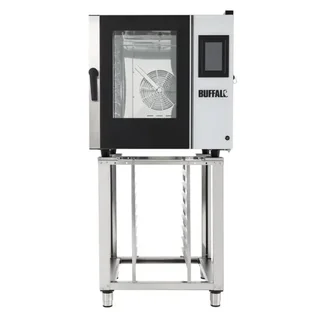 Horno Mixto Profesional 7 Niveles GN 1/1 Pantalla Táctil con Soporte y Kit de Montaje Completo