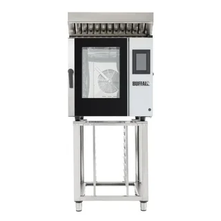 Professional Combi Oven Touch Screen 7 GN 1/1 Levels - Stand, Fixing Kit and Integrated Hood