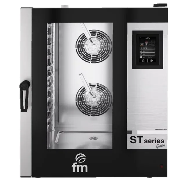 Professional Steam Injection Combi Oven - 11 GN 1/1 Levels - Manual Control