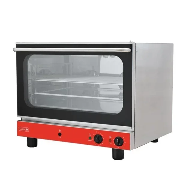 Professional Convection Pastry Oven With Integrated Humidifier And Drop-Down Glass Door - 400V Three-Phase Power Supply