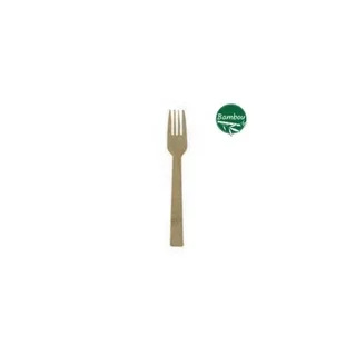 Fourchette Bambou 17cm - Lot 100 Pièces - Couvert Jetable Écologique