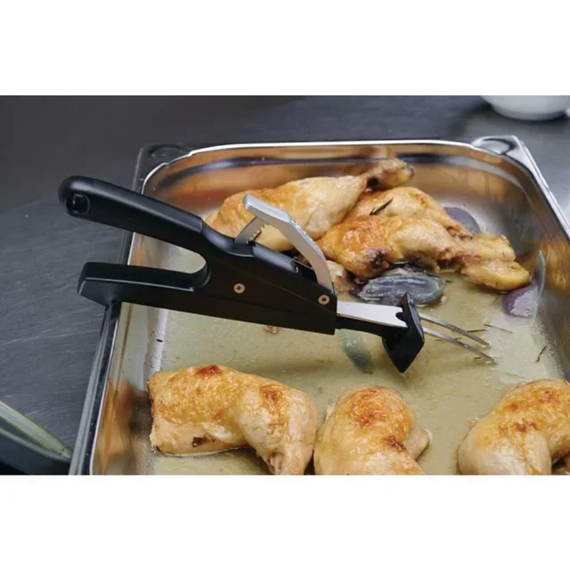 Garfo Bifurcado com Duas Pontas Curvas para Empurrar e Puxar