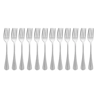 Fourchette à Dessert Baguette - Set de 12 Pièces