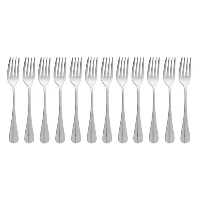 Fourchette à Dessert Baguette - Set de 12 Pièces