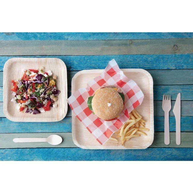 Einweg-Gabel aus Holz Ökologisch 15,5 cm - Packung 100 Stück