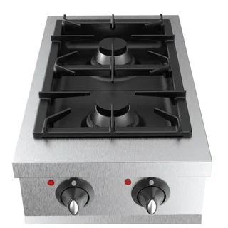 Commercial Kitchen Stove 700 mm - Double Gas Burner