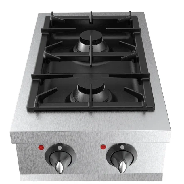 Commercial Kitchen Stove 700 mm - Double Gas Burner