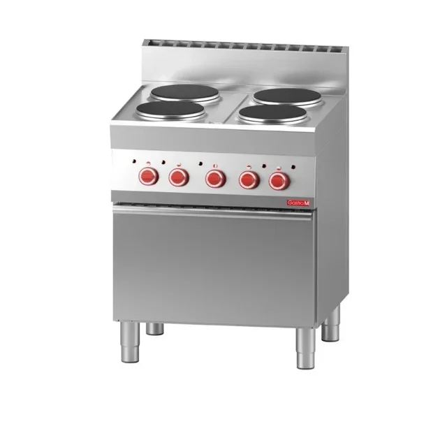 Electric 4-Burner Range 650 with Professional Convection Oven 400V