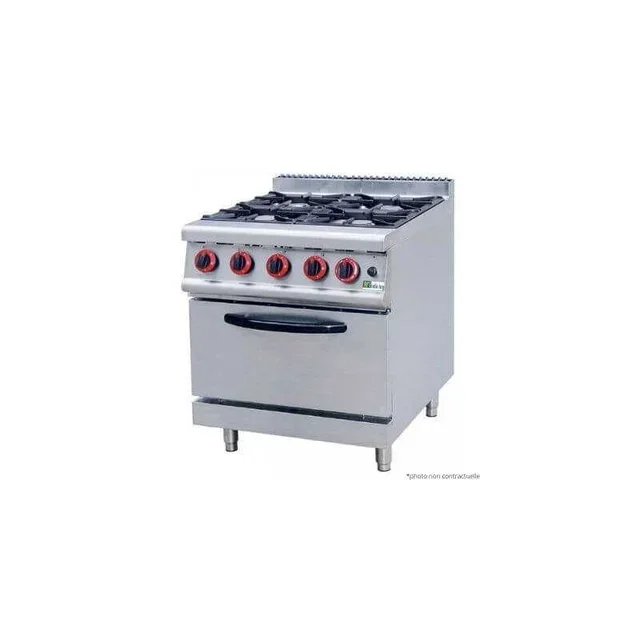 Fogão a Gás Profissional com 6 Bocas e Forno Integrado - Linha Série 700