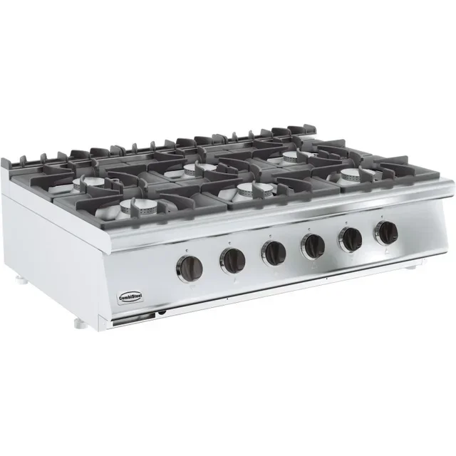 Cucina a Gas 700mm 6 Fuochi Vivi 6500W da Appoggio