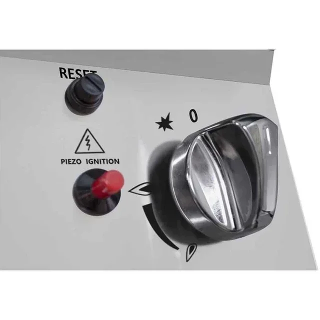 Professional Gas Range 6 Burners with Oven - Width 700 mm