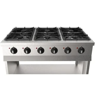 Cucina Professionale 700mm - 6 Fuochi a Gas