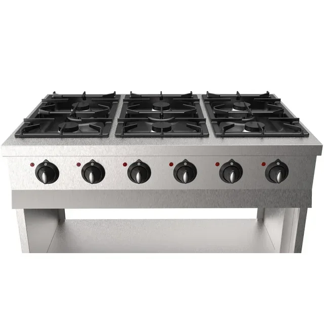 Pro Kitchen Range 700mm - 6 Gas Burners