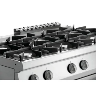 Cocina Serie 700 - 6 Fuegos Vivos & Horno Gastronorm GN1/1