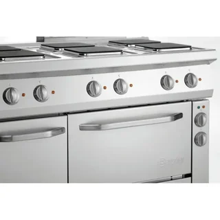 Fogão Série 700 - 6 Bocas Quadradas e Forno Gastronorm 1/1