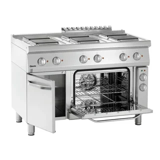Fogão Série 700 - 6 Bocas Quadradas e Forno Gastronorm 1/1