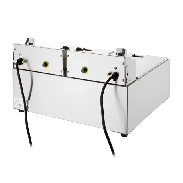 Double Electric Deep Fryer 2x5L with Timer - Independent Tanks