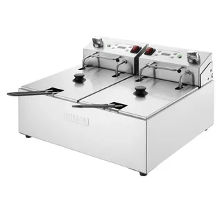 Double Electric Deep Fryer 2x5L with Timer - Independent Tanks