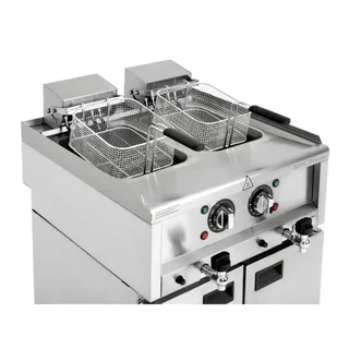Friteuse Électrique Double 8L - Série 600 - Capacité Totale 16L