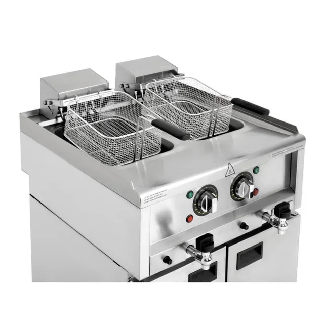 Friteuse Électrique Double 8L - Série 600 - Capacité Totale 16L