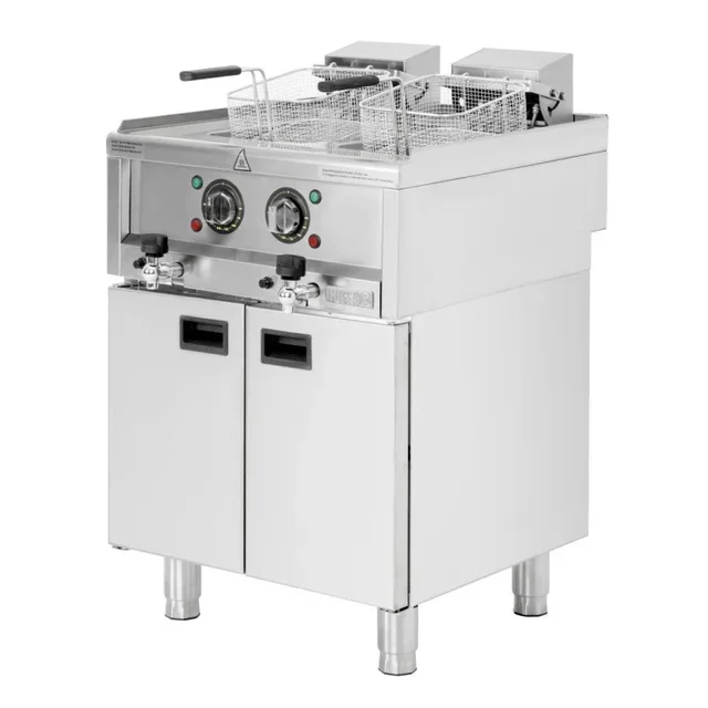 Friteuse Électrique Double 8L - Série 600 - Capacité Totale 16L