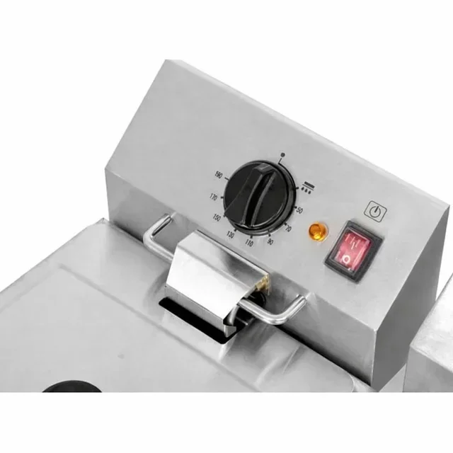 Fritadeira Elétrica Dupla Cuba 8 Litros com Sistema de Drenagem - Uso Profissional