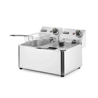Friteuse Électrique Kitchen Line - Double Cuve 4 Litres