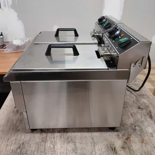Professional Electric Deep Fryer Double Tank 13L + 13L with Drain Tap - Refurbished