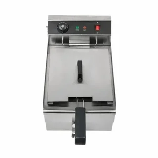 Professionelle Elektro-Fritteuse 13 Liter mit Ablasshahn