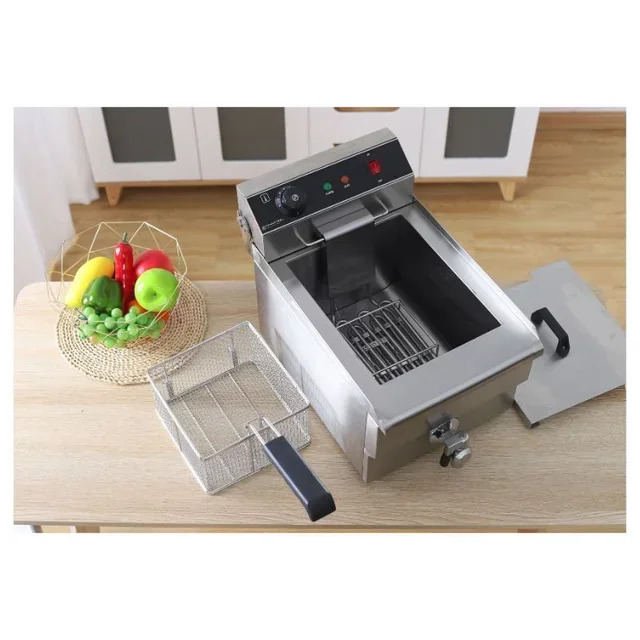 Friteuse Électrique Professionnelle 13 Litres avec Robinet de Vidange - Reconditionnée