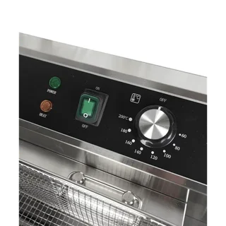 Professionelle Elektro-Fritteuse 25 Liter mit Ablasshahn