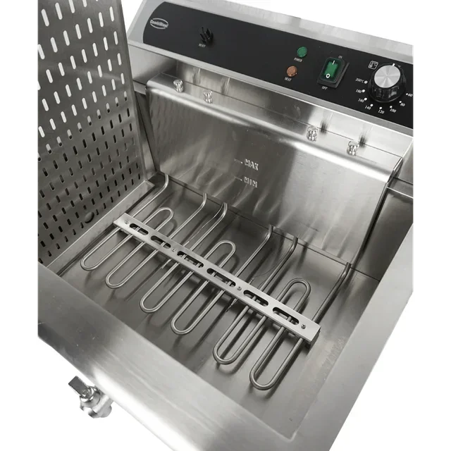 Professionelle Elektro-Fritteuse 25 Liter mit Ablasshahn