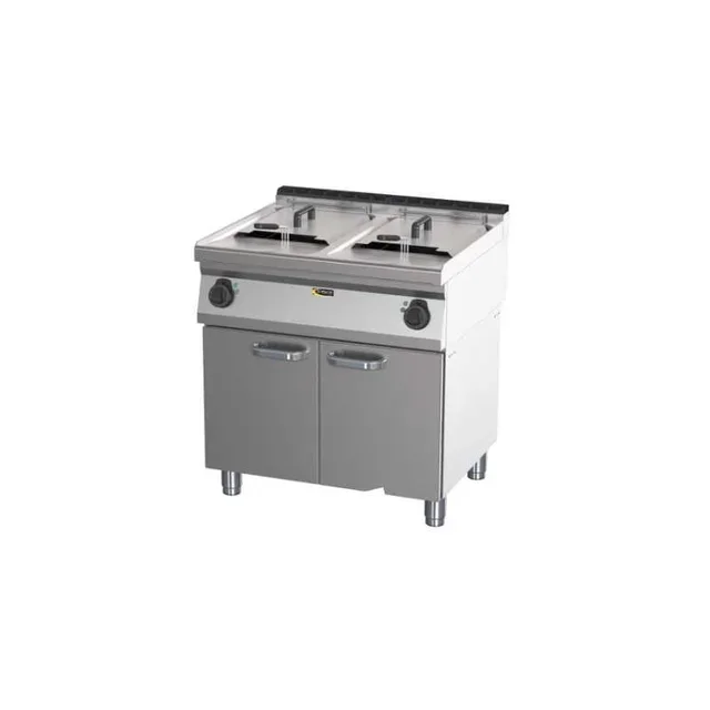 Professional Electric Fryer 2 Tanks 17 L with Cabinet