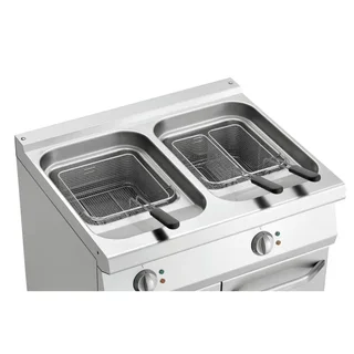 Professionelle Fritteuse Serie 700 - Doppelbecken 15 Liter - Elektrisch