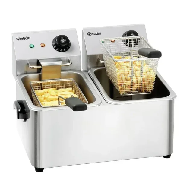 Electric Deep Fryer SNACK II Double Tank 4L+4L - Heavy Duty