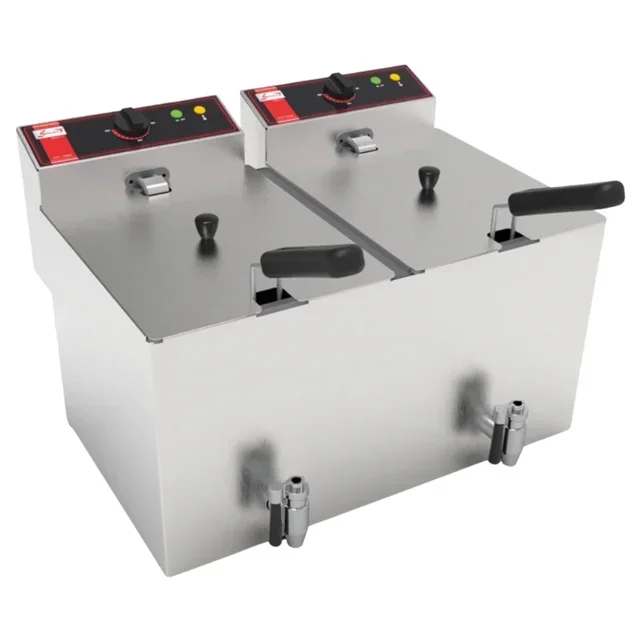 Professional Deep Fryer SOFRA-FRYERS® - Double Tank 5L + 5L - Freestanding