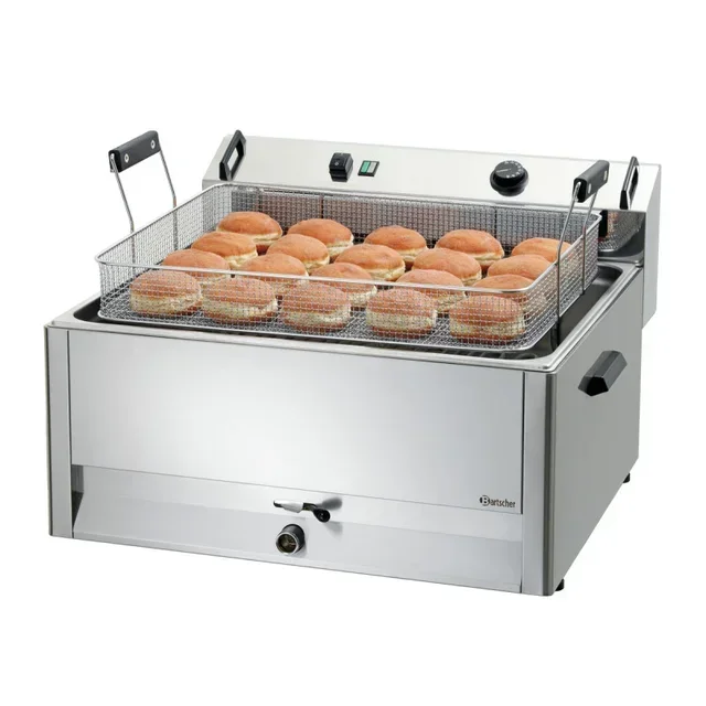 Professional Doughnut Fryer 30 Litres - Electric Deep Fryer Tank