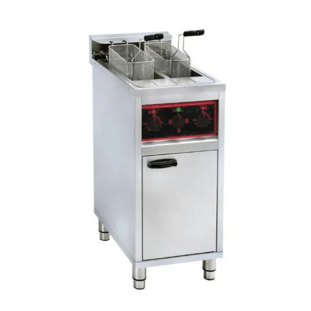 Friteuse Professionnelle Double Bac 10L + 10L sur Coffre