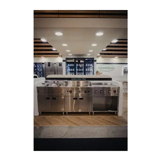 Friggitrice Professionale Doppio Vasca su Mobile - 2 x 12 Litri - 2 x 9000 Watt