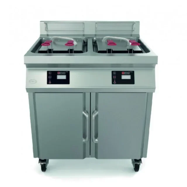 Professional Double Tank Electric Fryer 14 Liters per Tank