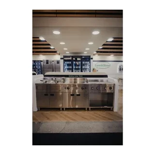 Friggitrice Elettrica Professionale su Mobile - Doppia Vasca 12 Litri