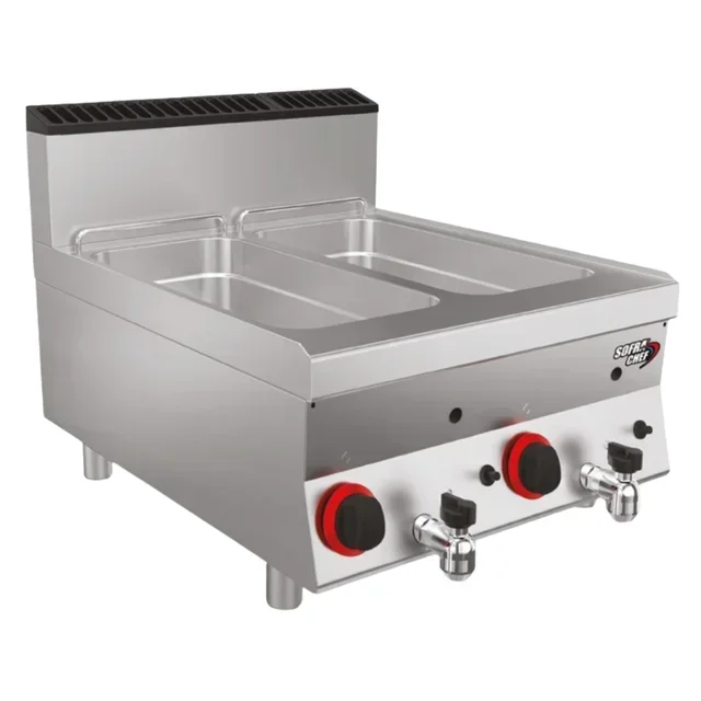 Friggitrice Professionale a Gas SOFRACHEF - Doppia Vasca 8 Litri