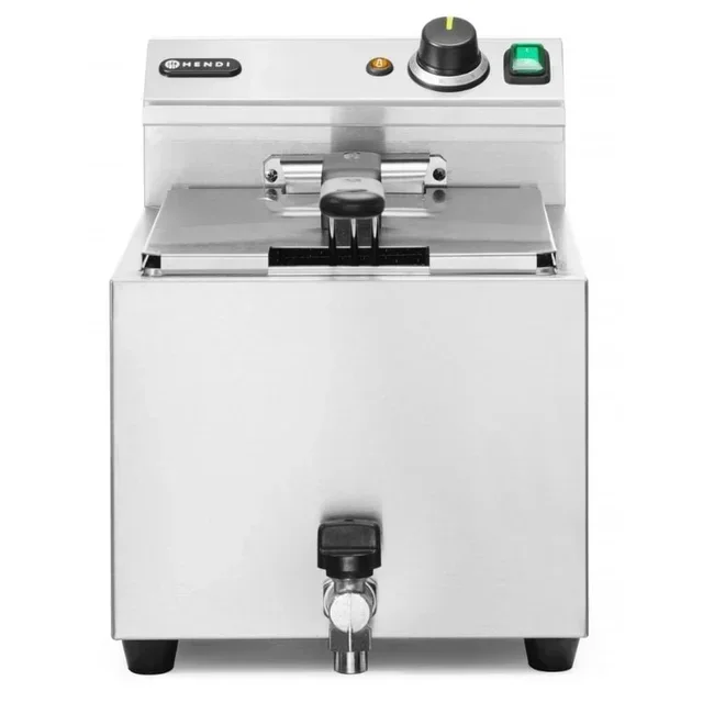 Professionelle Fritteuse mit Ablasshahn Profi Line - 10 Liter - Drehstrom 400V